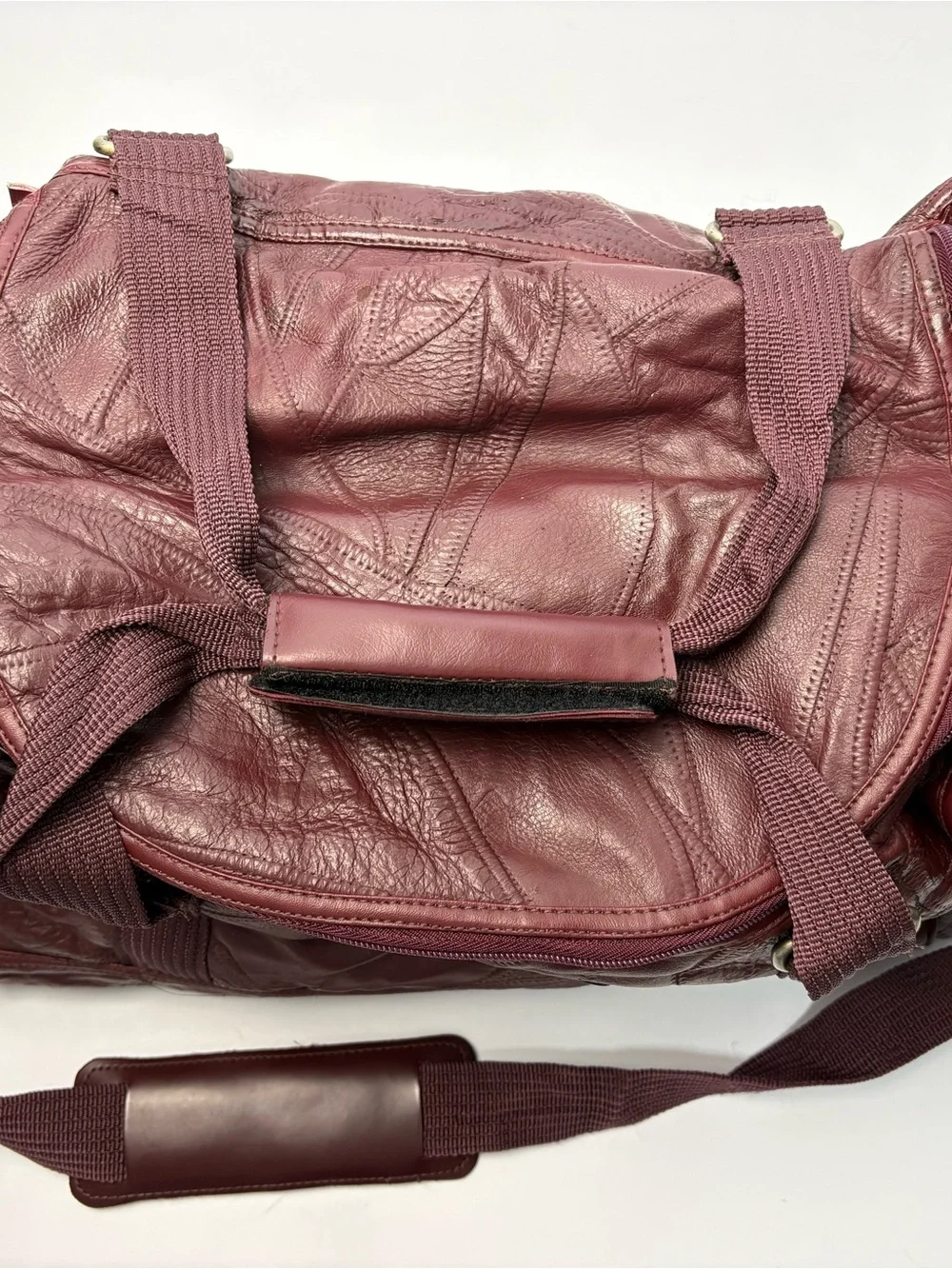 Maroon Weekender Duffel Bag - Men's Travel Bag